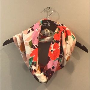 Anthropologie floral scarf